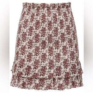 SIR. THE LABEL smocked ruffle floral skirt size small